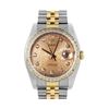 Image 2 : Rolex Mens Two Tone Factory Champagne Diamond Datejust Wristwatch