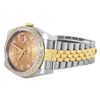 Image 6 : Rolex Mens Two Tone Factory Champagne Diamond Datejust Wristwatch