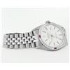 Image 5 : Rolex Mens Stainless Steel Silver Index Ruby and Diamond Datejust Wristwatch