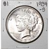 Image 1 : 1934-S $1 Peace Silver Dollar Coin
