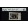 Image 1 : 1863 Second Issue 10 Cents Specimen Fractional Note Fr.1244sp PMG Gem Unc 65EPQ