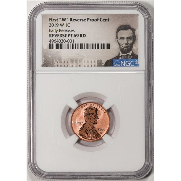 2019-W Proof Lincoln Shield Cent Coin NGC Reverse PF69RD Early Releases