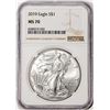 Image 1 : 2019 $1 American Silver Eagle Coin NGC MS70