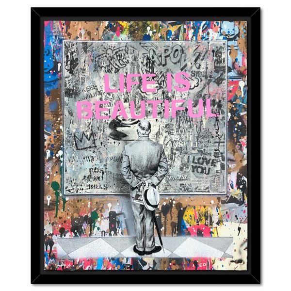 Mr. Brainwash "Street Connoisseur" Original Mixed Media on Paper