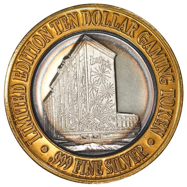.999 Fine Silver Comstock Hotel & Casino Reno, NV $10 Limited Edition Gaming Token