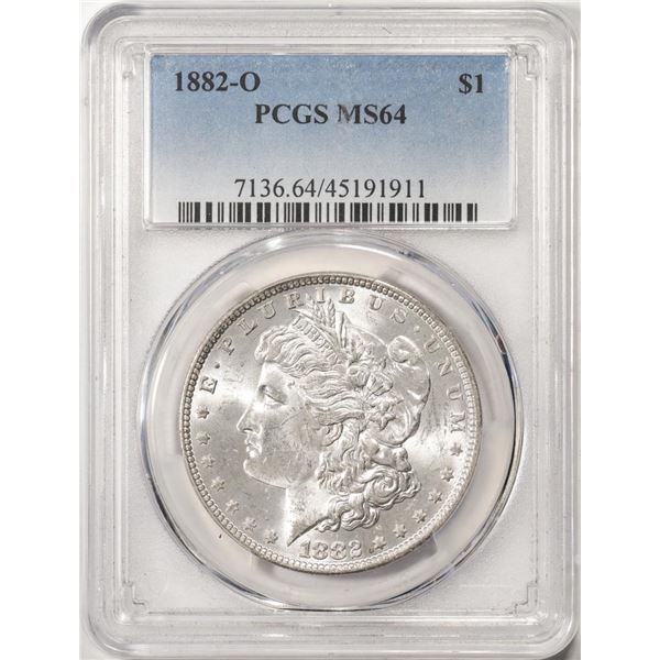 1882-O $1 Morgan Silver Dollar Coin PCGS MS64