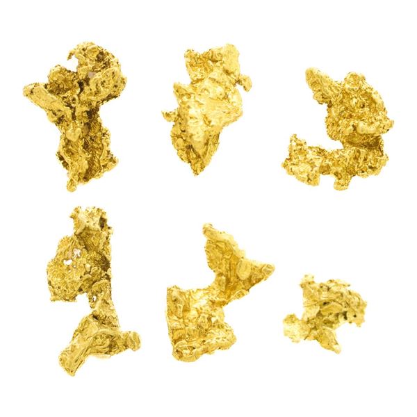 Lot of Mexico Gold Nuggets 2.76 Grams Total Weight