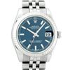 Image 1 : Rolex Ladies Midsize Stainless Steel Blue Index Datejust Wristwatch