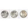 Image 2 : Lot of 1927-P/D/S $1 Peace Silver Dollar Coins