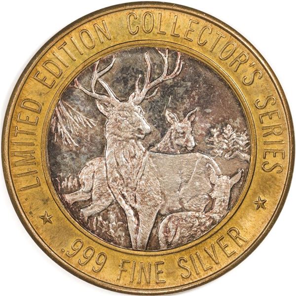 .999 Fine Silver Rainbow Casino & Bingo $10 Limited Edition Gaming Token