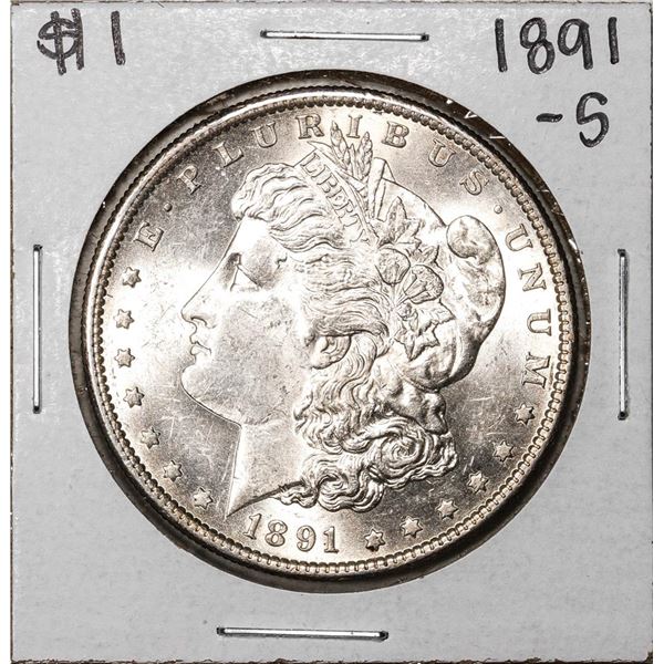 1891-S $1 Morgan Silver Dollar Coin