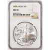 Image 1 : 2005 $1 American Silver Eagle Coin NGC MS70