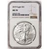 Image 1 : 2019 $1 American Silver Eagle Coin NGC MS70