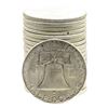 Image 2 : Roll of (20) Brilliant Uncirculated 1961 Franklin Half Dollar Coins