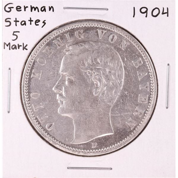 1904 German States 5 Mark Silver Coin