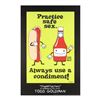 Image 1 : Todd Goldman "Practice Safe Sex Always Use A Condiment!" Collectible Lithograph