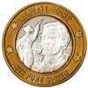 Image 3 : .999 Silver Lawmen Series Wyatt Earp $10 Limited Edition Casino Gaming Token