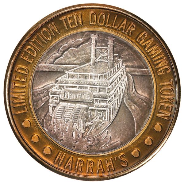 .999 Fine Silver Harrah's Casino Las Vegas, Nevada $10 Limited Edition Gaming Token