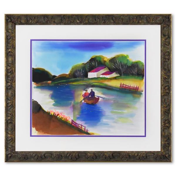 Moshe Leider Original Watercolor on Paper