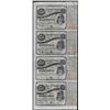 Image 1 : Uncut Sheet of (4) State of Louisiana Baby Bond Obsolete Notes