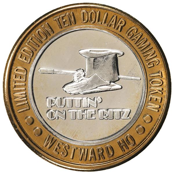 .999 Silver Westward Ho Casino Las Vegas, NV $10 Casino Gaming Token Limited Edition