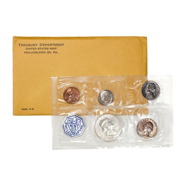 1963 (5) Coin Proof Set in Envelope