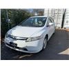 Image 1 : *R* 2007 HONDA CIVIC HYBRID, 4DR SEDAN, WHITE, VIN JHMFA36217S801454