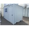 Image 3 : 12FT GREY OFFICE STORAGE SHIPPING CONTAINER 144"L X 87.5"W X 99"H WITH DUAL