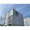 Image 2 : 8' GREY PORTABLE OFFICE CONTAINER W80" X L98" X H89" WITH WINDOW,