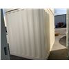 Image 2 : 12FT CREAM OFFICE STORAGE SHIPPING CONTAINER WITH DUAL SWING REAR DOORS WITH CAMS,