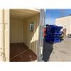 Image 3 : 12FT CREAM OFFICE STORAGE SHIPPING CONTAINER WITH DUAL SWING REAR DOORS WITH CAMS,