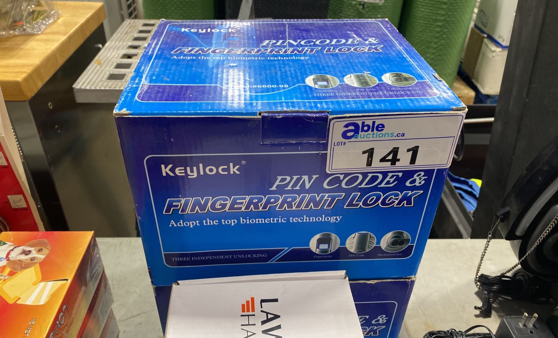 PAIR OF KEYLOCK PIN CODE / FINGERPRINT LOCK, 3 LAWRENCE HARDWARE INC ...