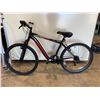 Image 2 : HYPER BOUNTY TRAIL 26 BLACK AND RED 18 SPEED FRONT SUSPENSION HYBRID BIKE