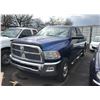 Image 1 : *R* 2011 DODGE RAM 2500 SLT, HEAVY DUTY, BLUE, VIN 3D7TT2CT7BG608723,