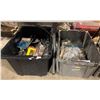 Image 4 : STANLEY MOBILE TOOL STORAGE BIN WITH ASSORTED HAND TOOLS *NO LID*