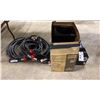 Image 1 : PROFESSIONAL LIGHTING POWER BOX, ASSORTED HEAVY DUTY PROFESSIONAL STAGE LIGHTING CABLES, & BOX OF