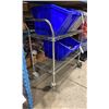 Image 2 : 2 TIER MOBILE METRO STYLE INDUSTRIAL PRODUCT CART