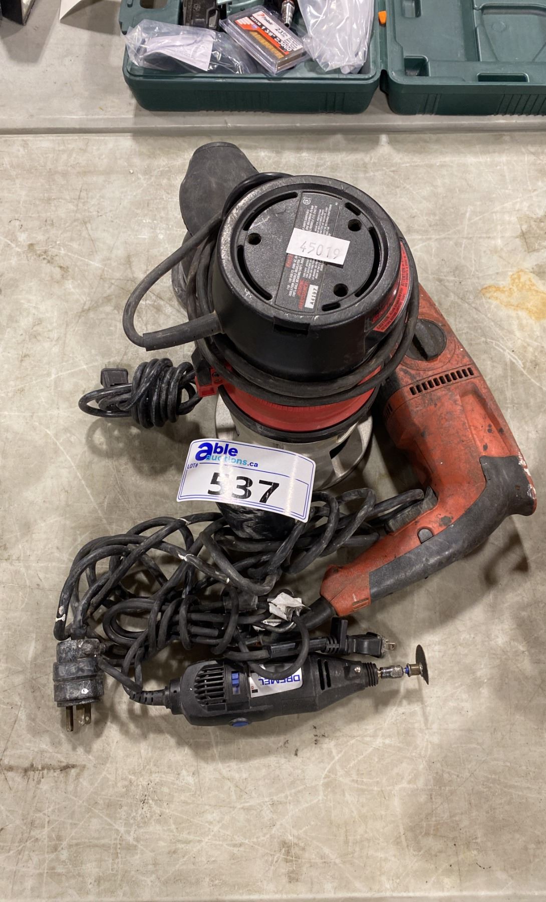 CRAFTSMAN HEAVY DUTY ELECTRIC ROUTER, HYPER TOUGH ELECTRIC PALM SANDER ...