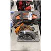 Image 1 : RIDGID PORTABLE JOBSITE RADIO & RIDGID R3205 7-14" ELECTRIC CIRCULAR SAW