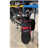 Image 3 : TAYLORMADE R 11 RED / BLACK GOLF BAG WITH 13 ASSORTED GOLF CLUBS