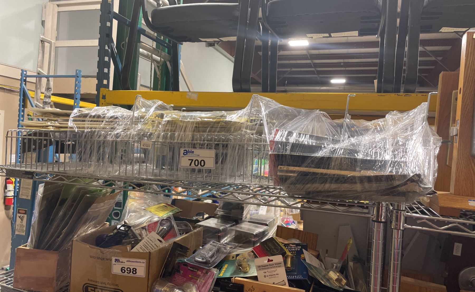 Sliding Rack Lock WIRE DISPLAY RACK OF ASSORTED SLIDING WINDOW LOCKS, & LOCK PROTECTORS ...