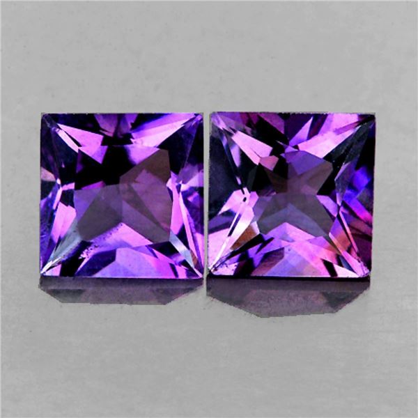Natural Princess Purple Amethyst Pair(Flawless-VVS}