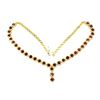 Image 3 : Natural Heart Mozambique Garnet Necklace