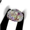 Image 3 : Natural Peridot Tanzanite Tourmaline Ring