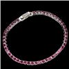 Image 1 : Natural Unheated Rhodolite Garnet Bracelet