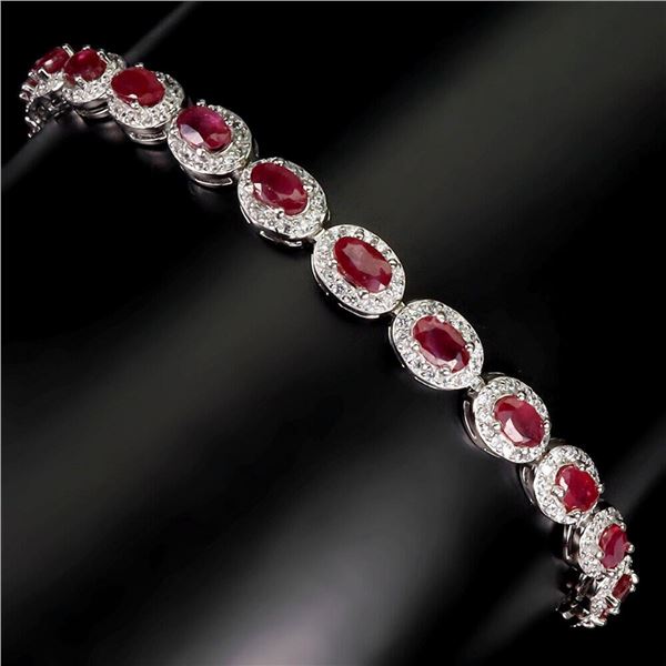 Natural Pigeon Blood Red Ruby Bracelet