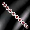 Image 1 : Natural Pigeon Blood Red Ruby Bracelet