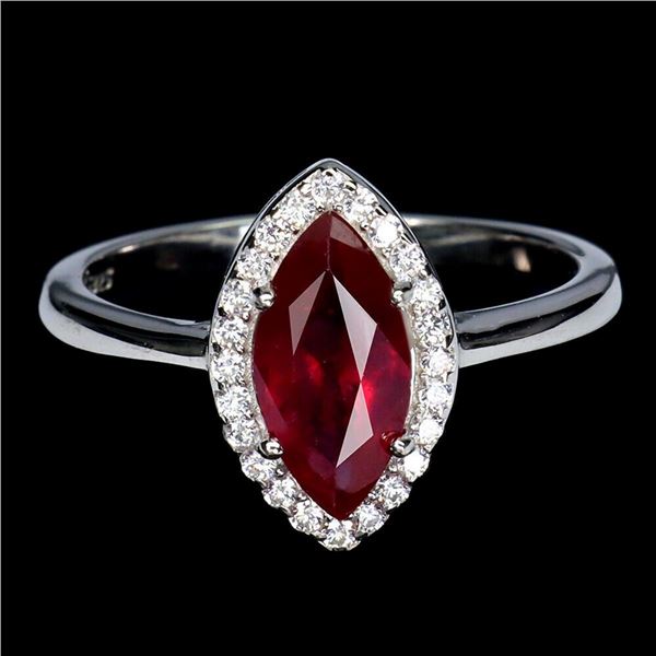 Natural Pigeon Blood Red Ruby Ring