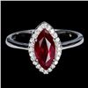 Image 1 : Natural Pigeon Blood Red Ruby Ring