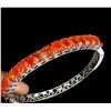 Image 1 : Natural Mexican Orange Opal 7x5 MM Bangle